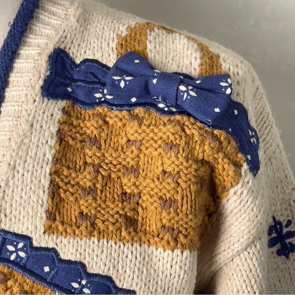 Vintage Bellepointe Garden "Longaberger" cardigan sweater XS - Picture 7 of 10
